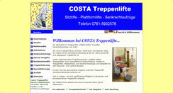 Desktop Screenshot of costa-treppenlifte.de
