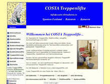 Tablet Screenshot of costa-treppenlifte.com